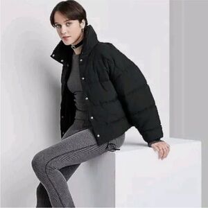 Women's Duvet Puffer Jacket - Wild Fable Black M